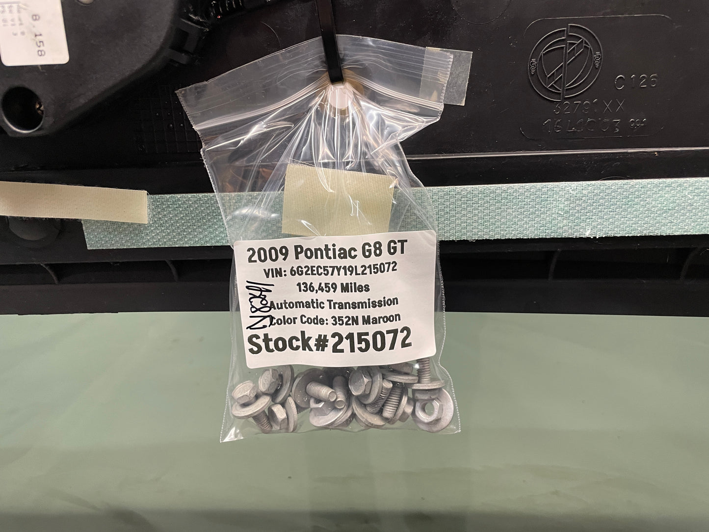 2009 Pontiac G8 GT Sun Moon Roof Sunroof OEM - Day's Parts Yard