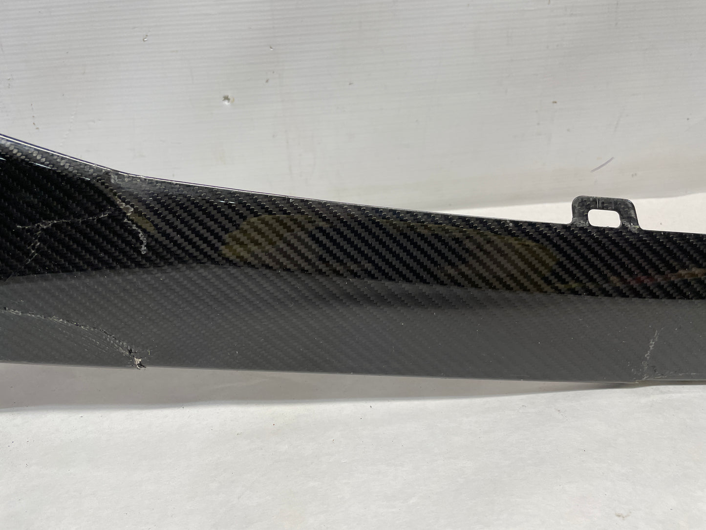 2016 Cadillac ATS-V Front Bumper End Carbon Spoiler Splitter Lip OEM DAMAGED - Day's Parts Yard