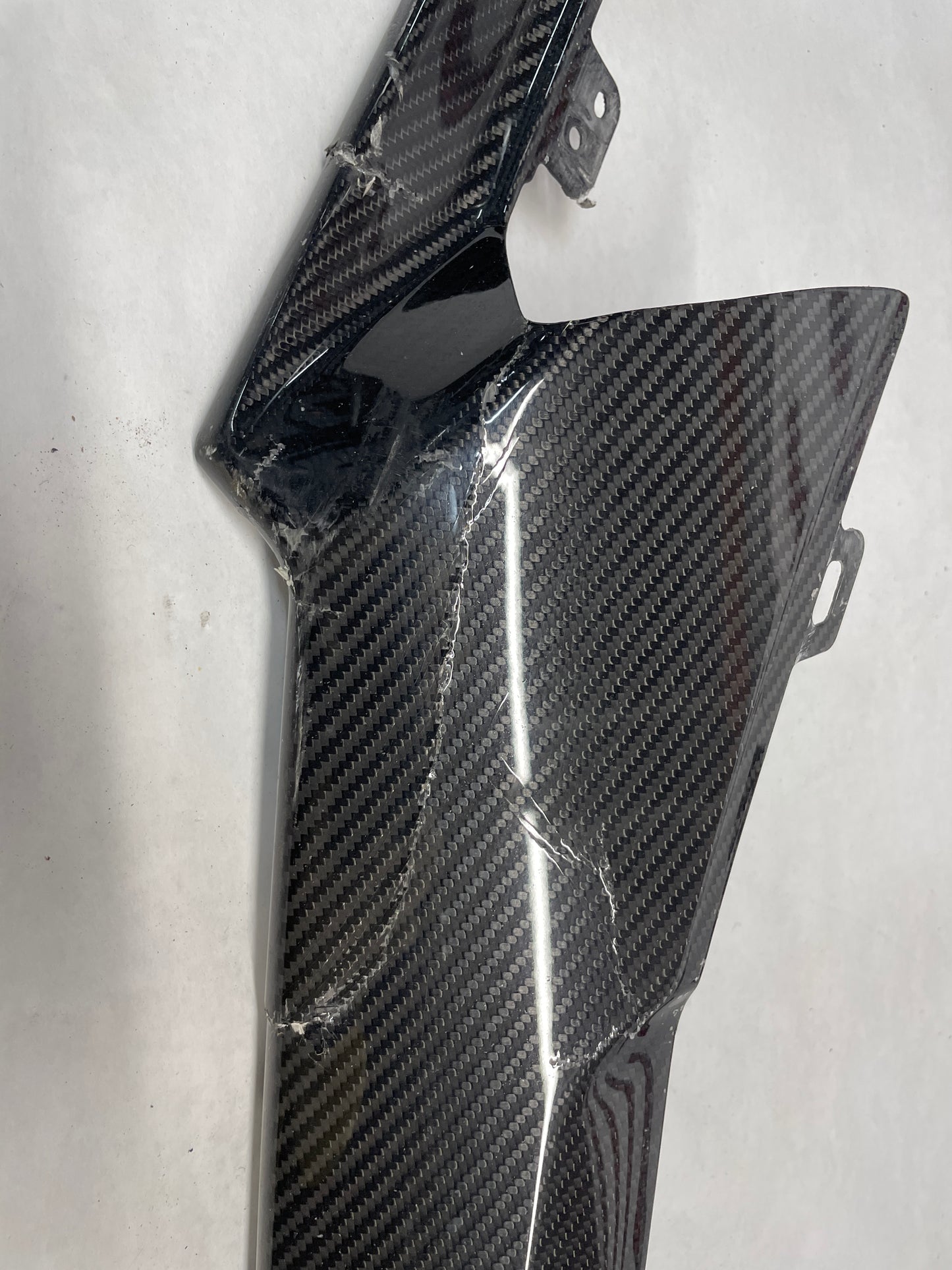 2016 Cadillac ATS-V Front Bumper End Carbon Spoiler Splitter Lip OEM DAMAGED - Day's Parts Yard