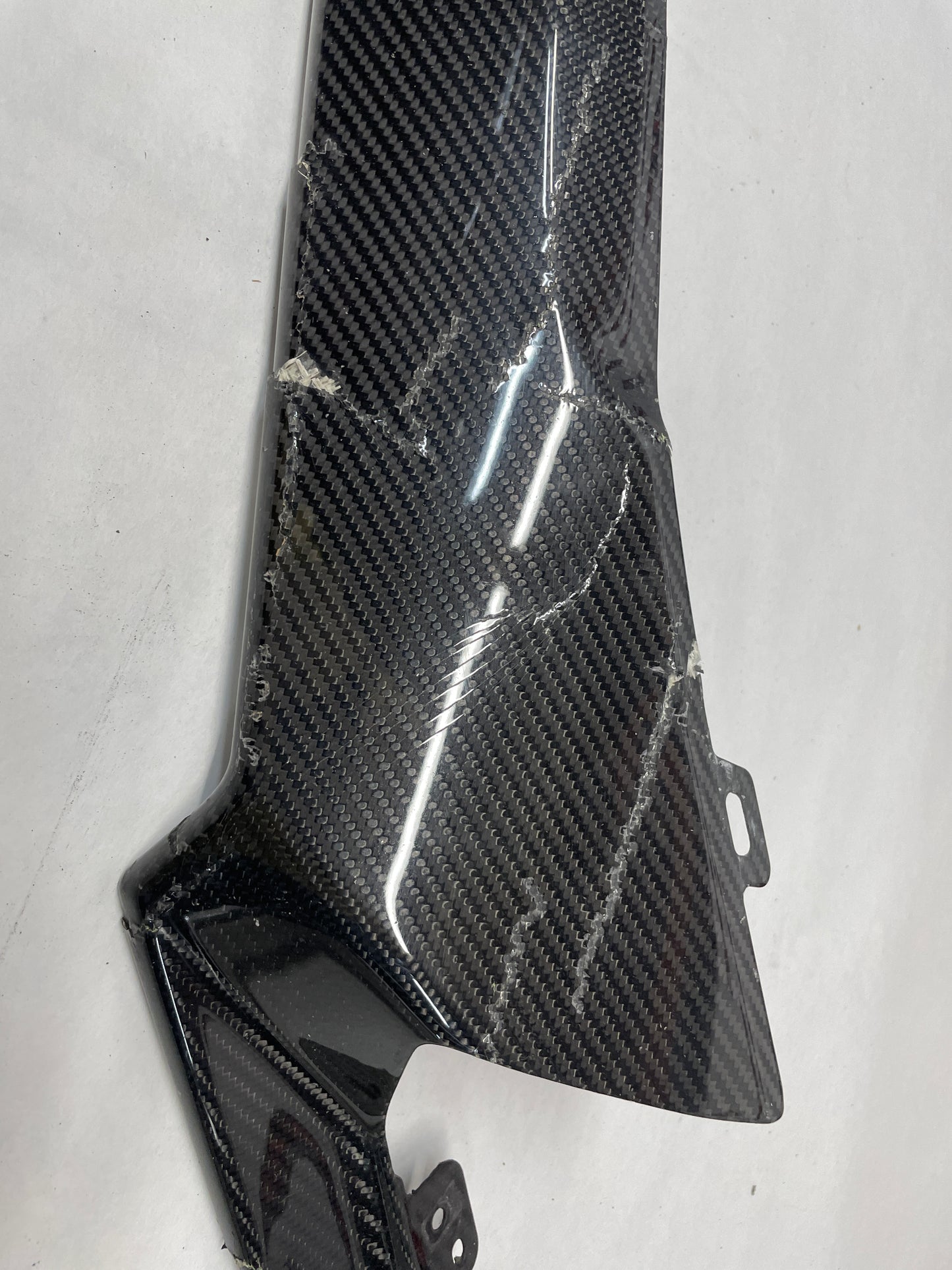 2016 Cadillac ATS-V Front Bumper End Carbon Spoiler Splitter Lip OEM DAMAGED - Day's Parts Yard