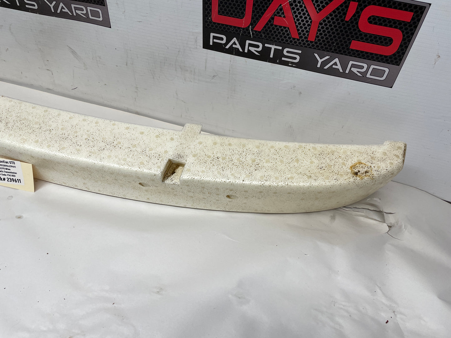 2004 Pontiac GTO Rear Bumper Foam Impact Bar Absorber OEM - Day's Parts Yard