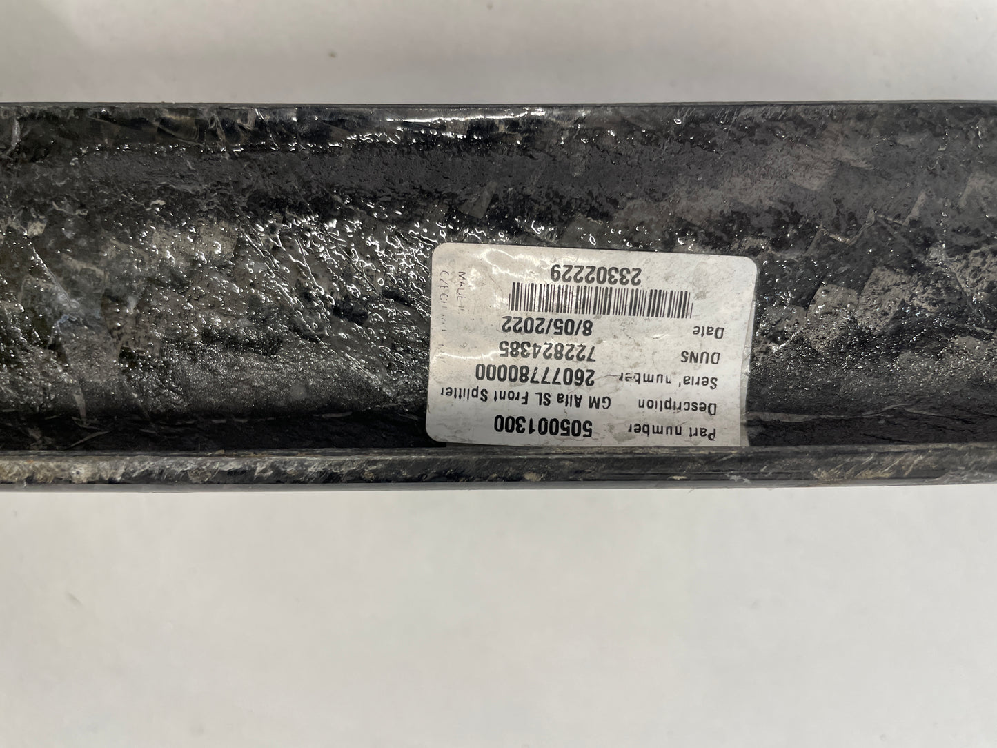 2016 Cadillac ATS-V Front Bumper End Carbon Spoiler Splitter Lip OEM DAMAGED - Day's Parts Yard