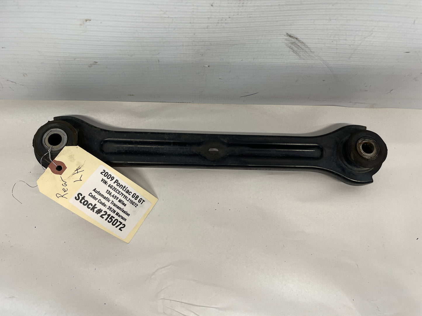 2009 Pontiac G8 GT LH Driver Rear Control Drag Link Arm OEM - Day's Parts Yard