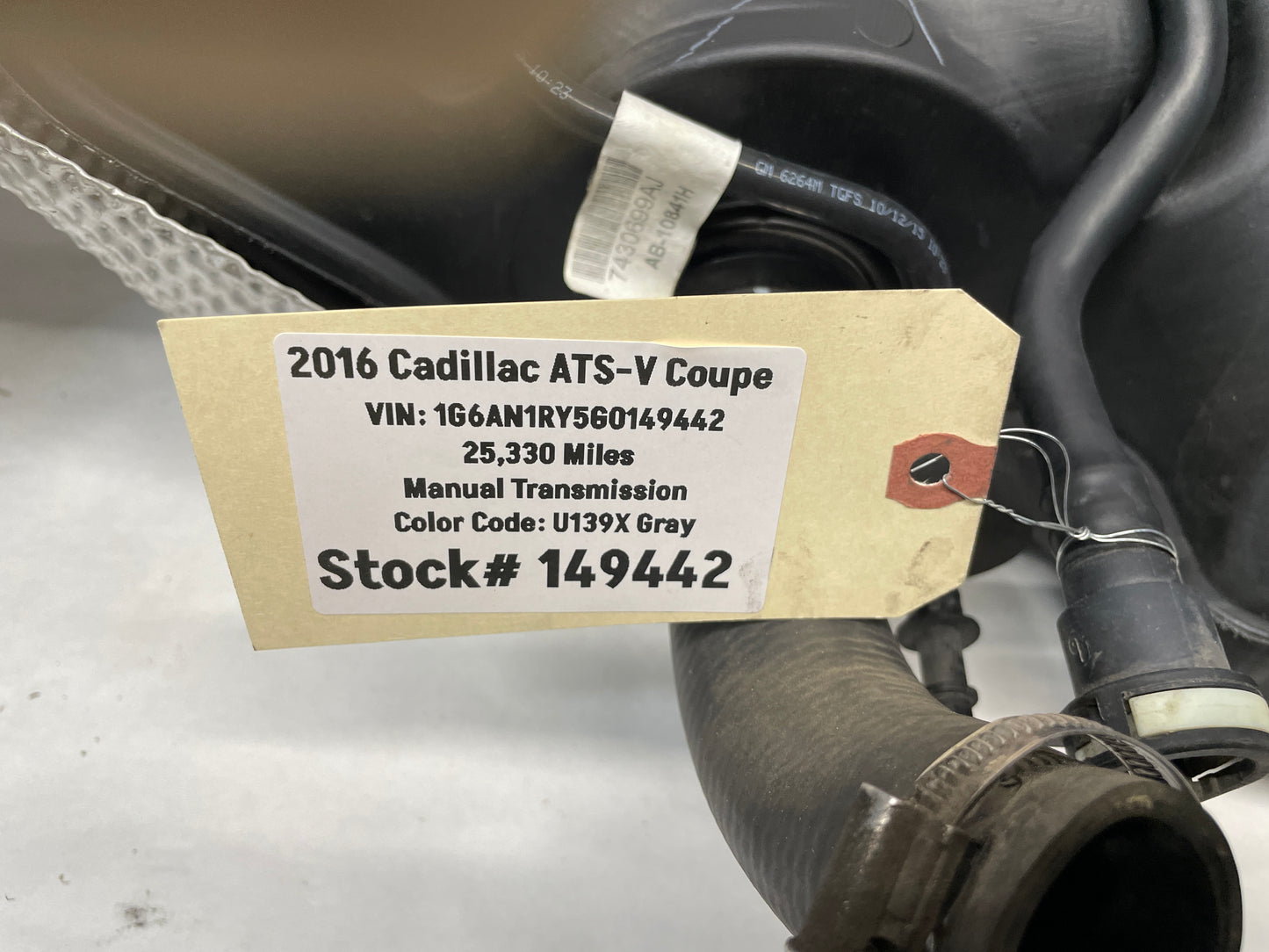 2016 Cadillac ATS-V Coupe Complete Fuel Gas Tank w/ Pumps OEM - Day's Parts Yard