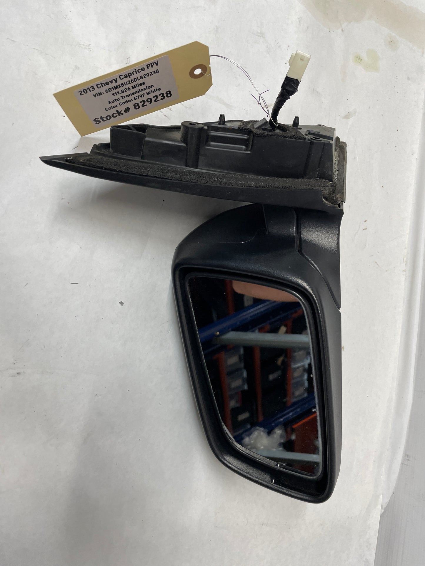 2013 Chevy Caprice PPV LH Driver Exterior Mirror Black OEM - Day's Parts Yard