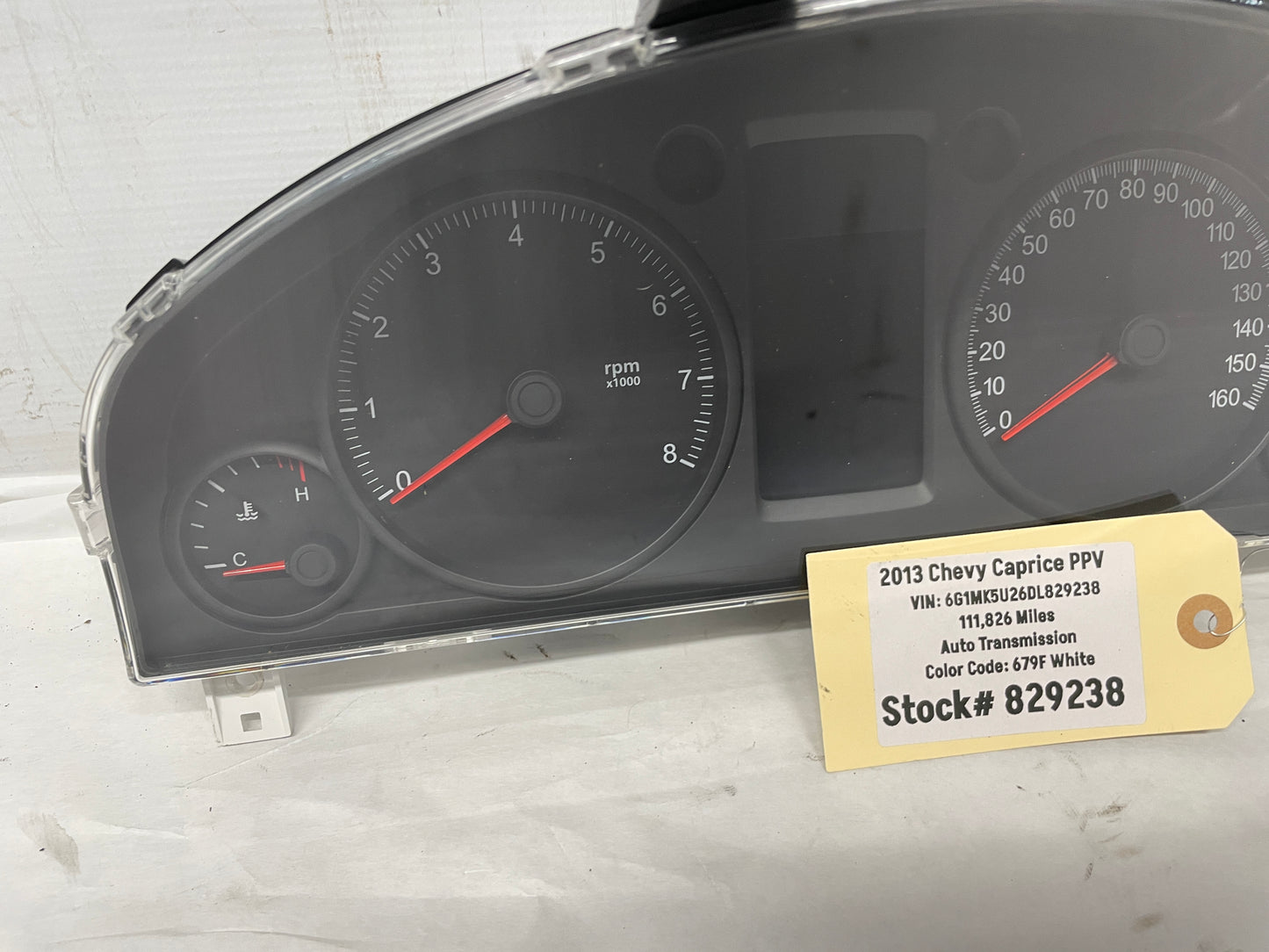 2013 Chevy Caprice PPV Gauge Cluster Speedometer Instrument Panel OEM - Day's Parts Yard
