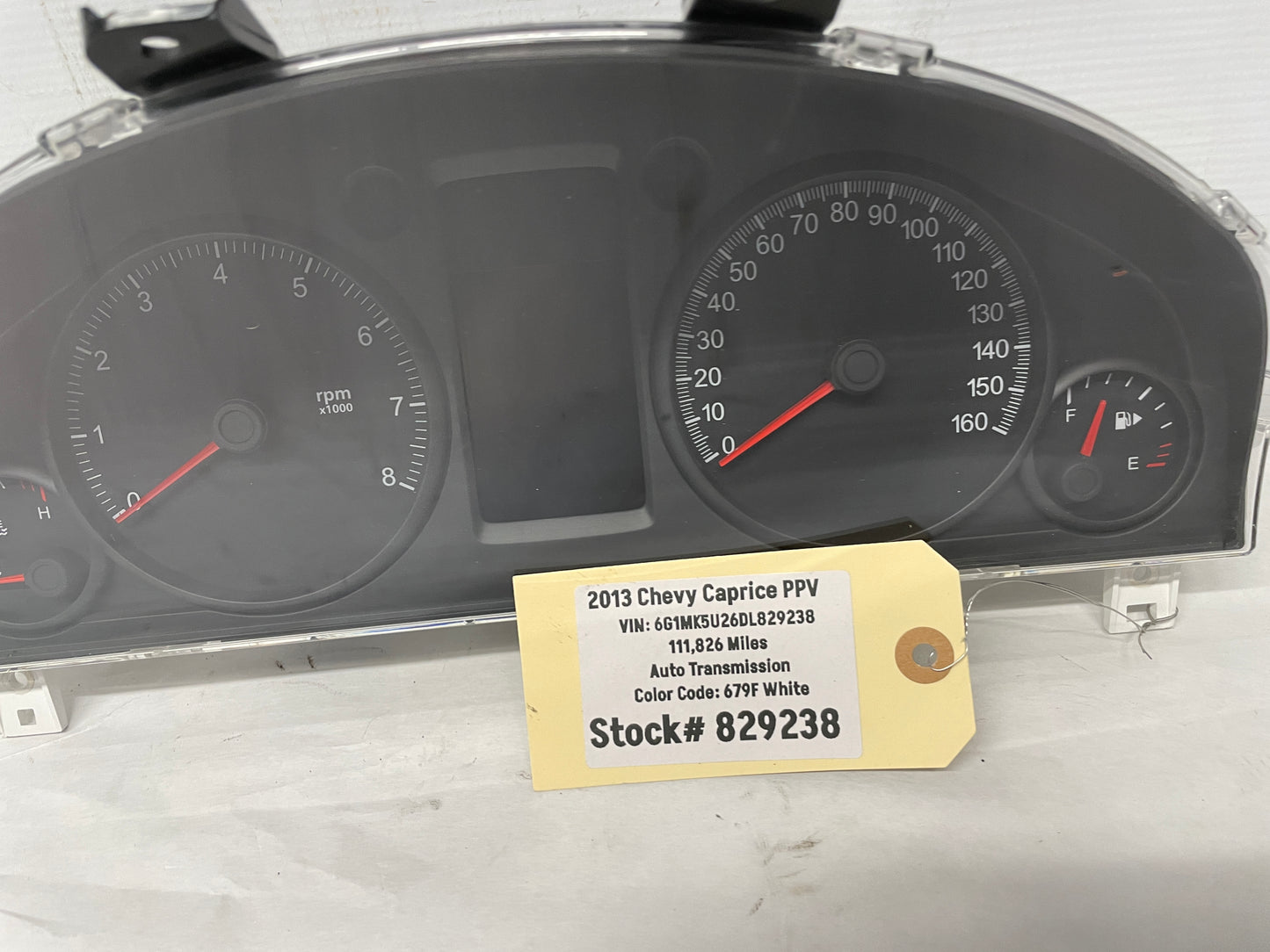 2013 Chevy Caprice PPV Gauge Cluster Speedometer Instrument Panel OEM - Day's Parts Yard