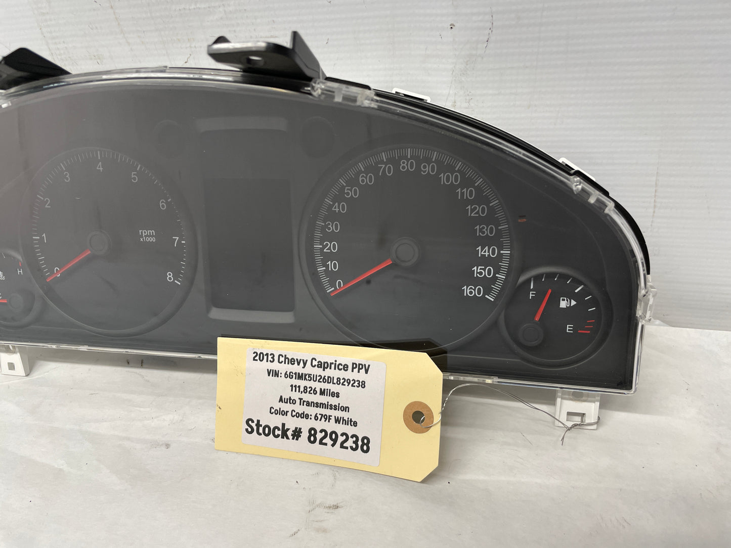 2013 Chevy Caprice PPV Gauge Cluster Speedometer Instrument Panel OEM - Day's Parts Yard
