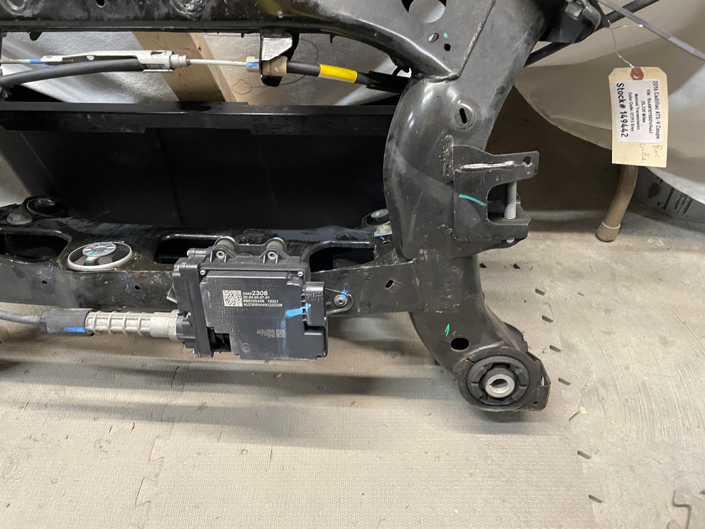 2016 Cadillac ATS-V Coupe Rear Suspension Cradle K Member Sub Frame OEM - Day's Parts Yard