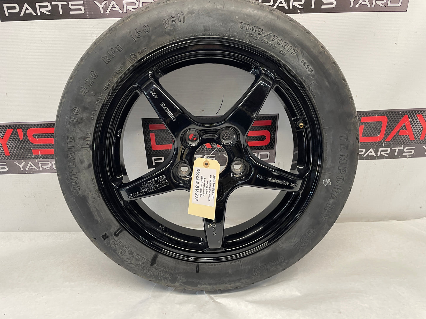 2006 Pontiac GTO Compact Spare Wheel & Tire OEM - Day's Parts Yard