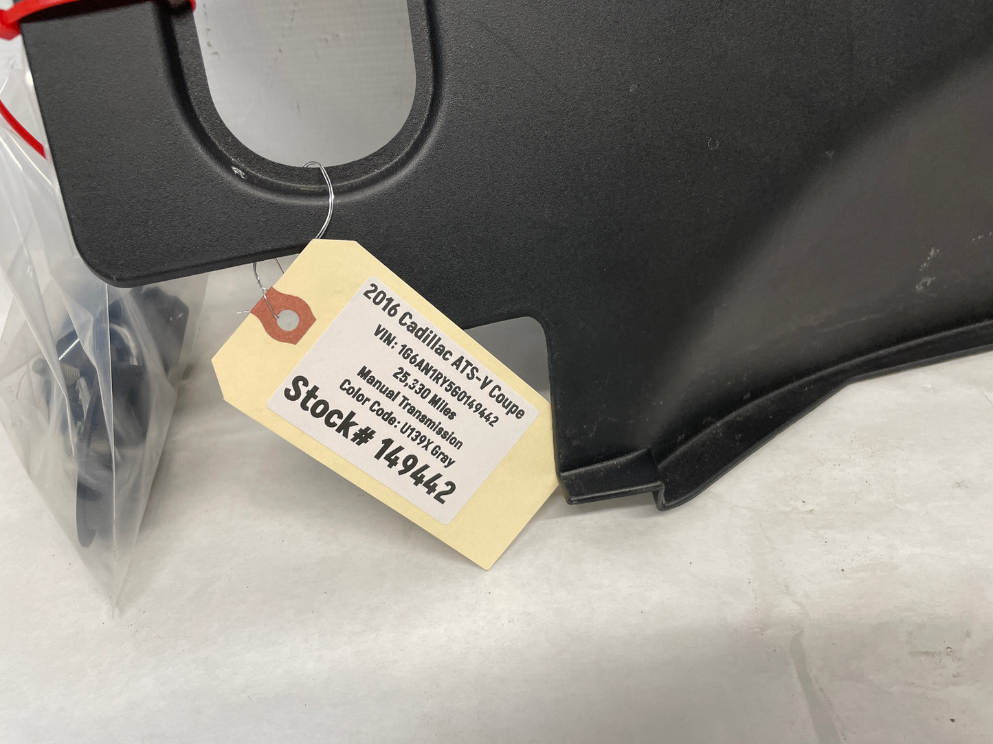 2016 Cadillac ATS-V Coupe Rear End Trunk Lid Sill Scuff Trim Finish Panel OEM - Day's Parts Yard