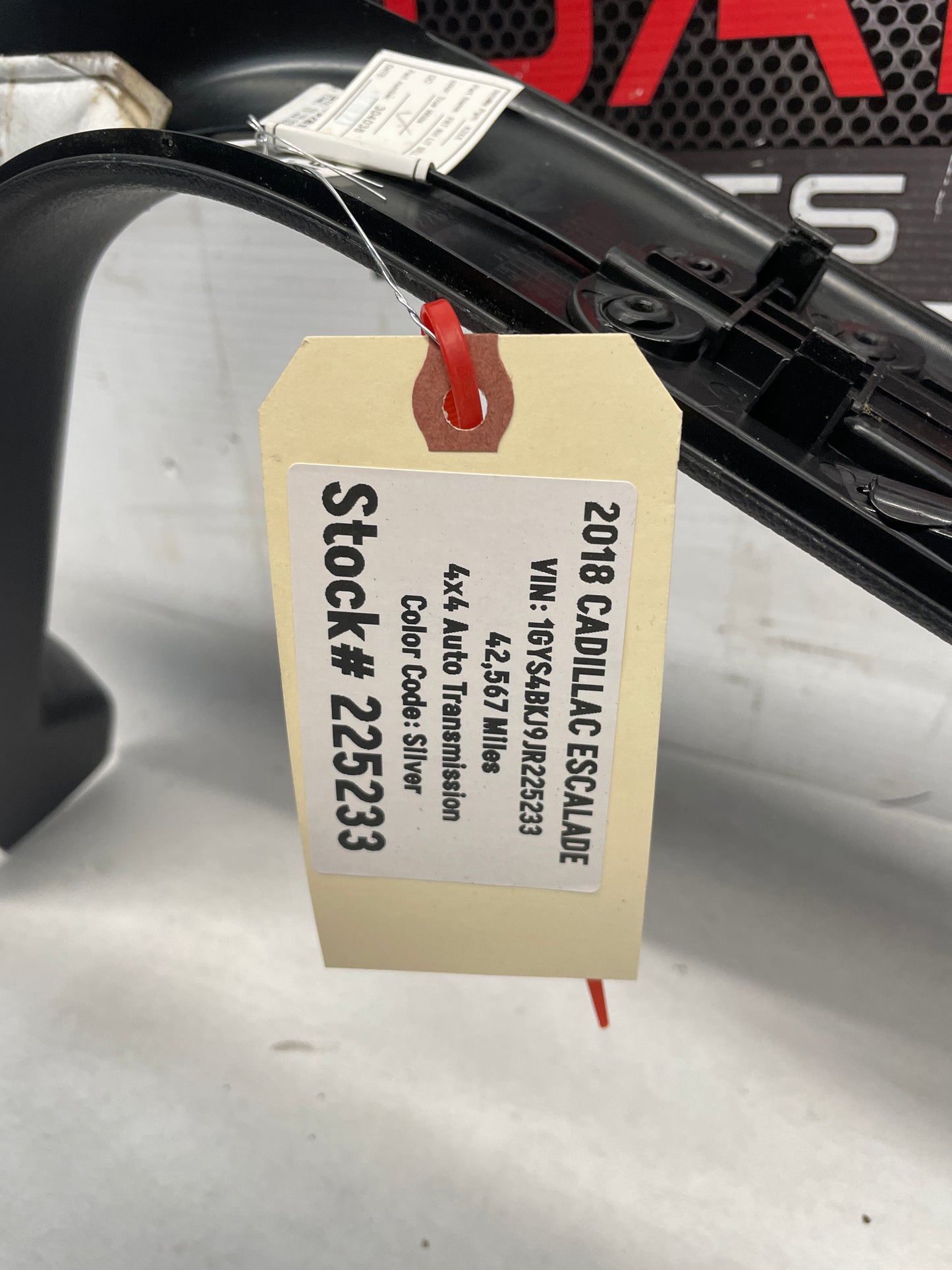 2018 Cadillac Escalade Passenger Front Illuminated Scuff Sill Plate Molding OEM - Day's Parts Yard