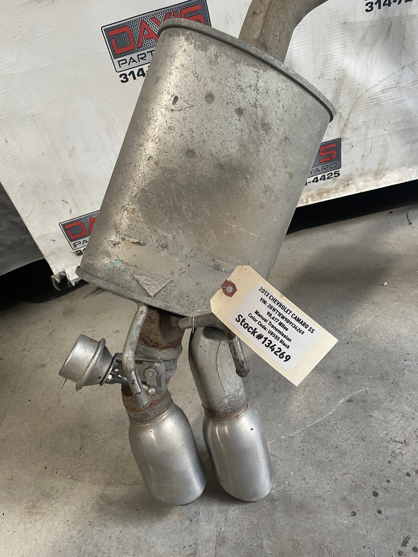 2013 Chevy Camaro SS NPP Bi Mode Factory Exhaust Mufflers OEM LOCAL PICK UP - Day's Parts Yard