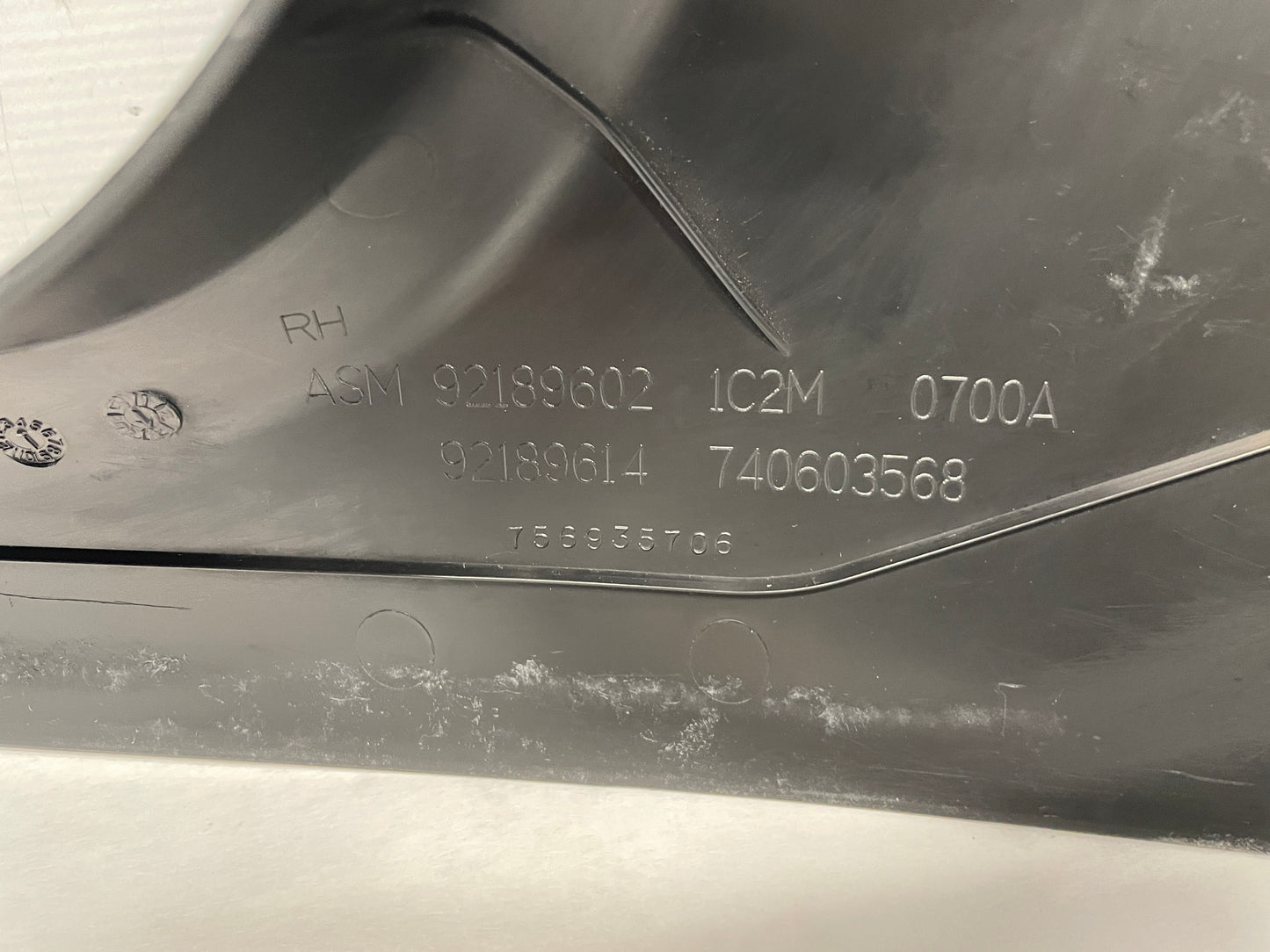 2013 Chevy Caprice PPV RH Passenger Interior Kick Panel Trim OEM - Day's Parts Yard