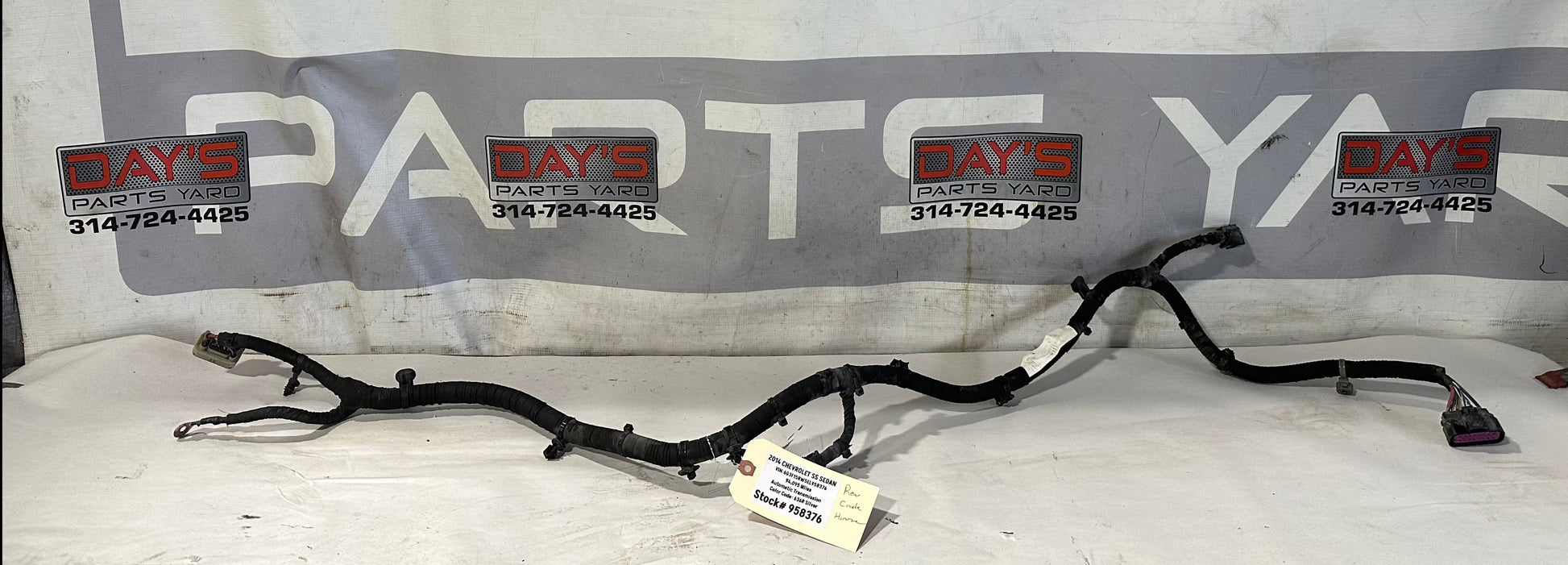 2014 Chevy SS Sedan Rear Cradle Subframe Wire Wiring Harness OEM - Day's Parts Yard