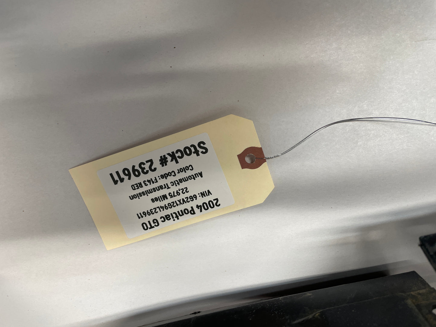 2004 Pontiac GTO Rear Air Deflector Differential Center Lower Body Cover OEM - Day's Parts Yard