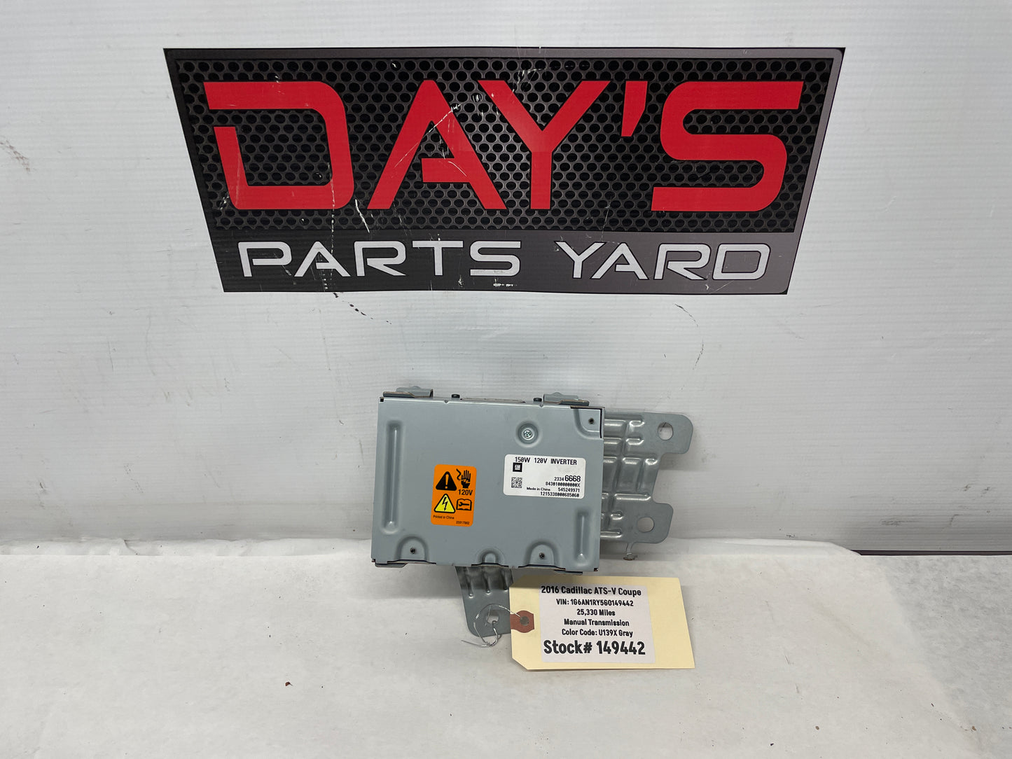 2016 Cadillac ATS-V Coupe Power Inverter Control Module OEM - Day's Parts Yard