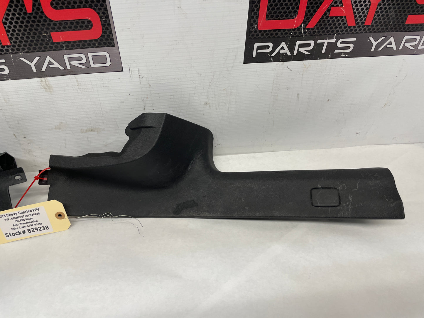 2013 Chevy Caprice PPV RH & LH Rear Door Carpet Retainer Sill Trim Panel Molding OEM - Day's Parts Yard