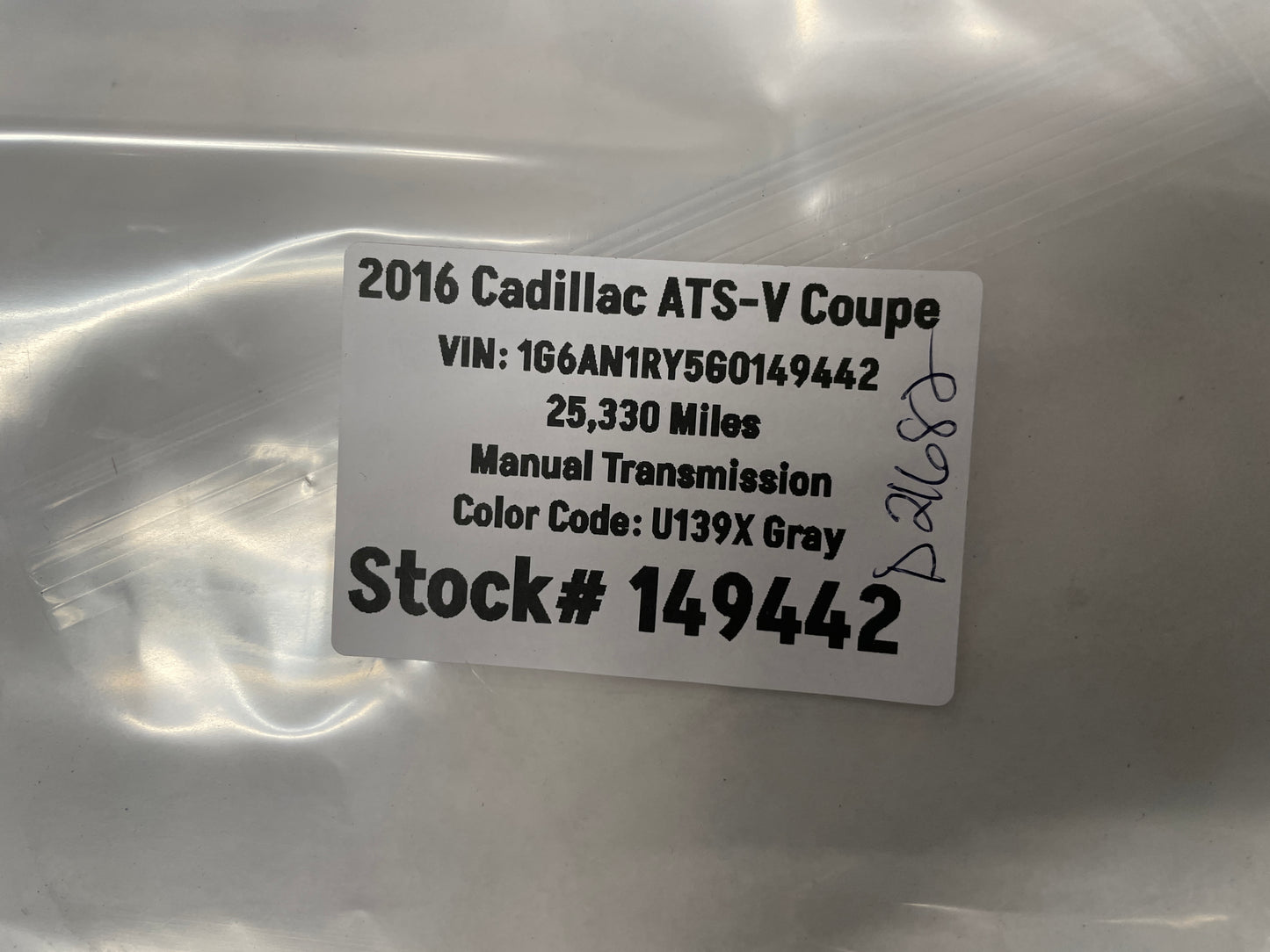 2016 Cadillac ATS-V Coupe Fuel Gas Tank Door Lid Cover OEM - Day's Parts Yard