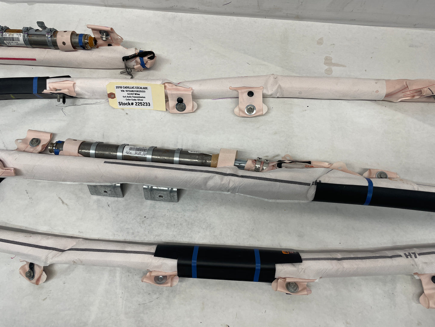 2018 Cadillac Escalade RH & LH Curtain Roof Head Air Bags Airbags SRS OEM - Day's Parts Yard