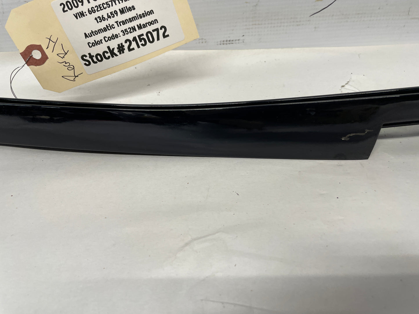 2009 Pontiac G8 GT RH Passenger Rear Door Pillar Post Applique Rear Trim OEM - Day's Parts Yard