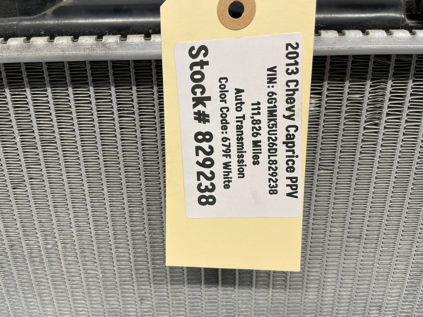 2013 Chevy Caprice PPV Coolant Radiator - Day's Parts Yard