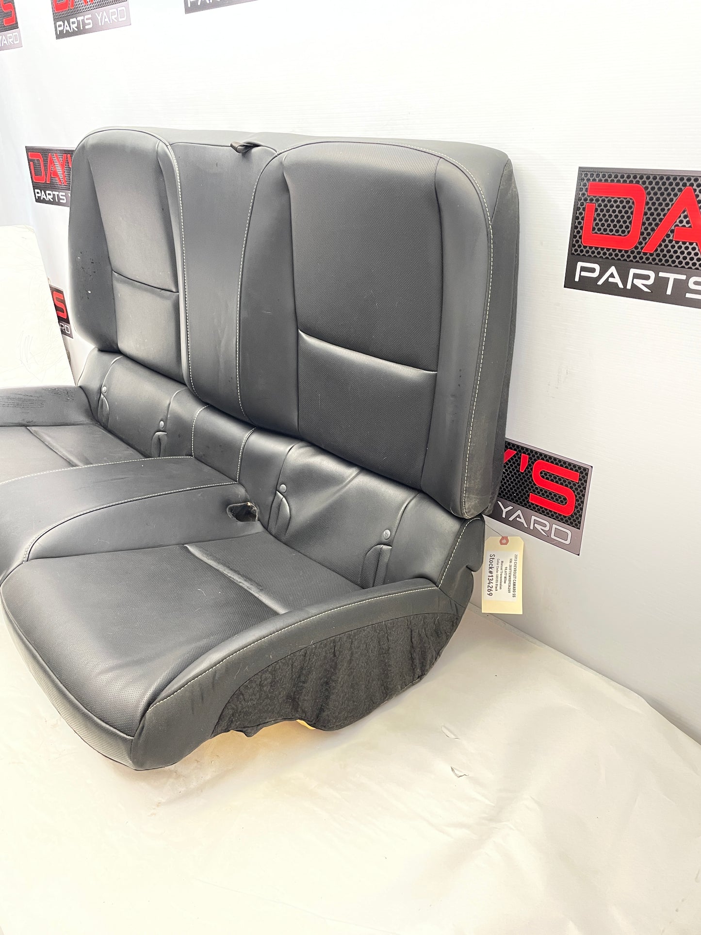 2013 Chevy Camaro SS Rear Seats Black Leather OEM - Day's Parts Yard