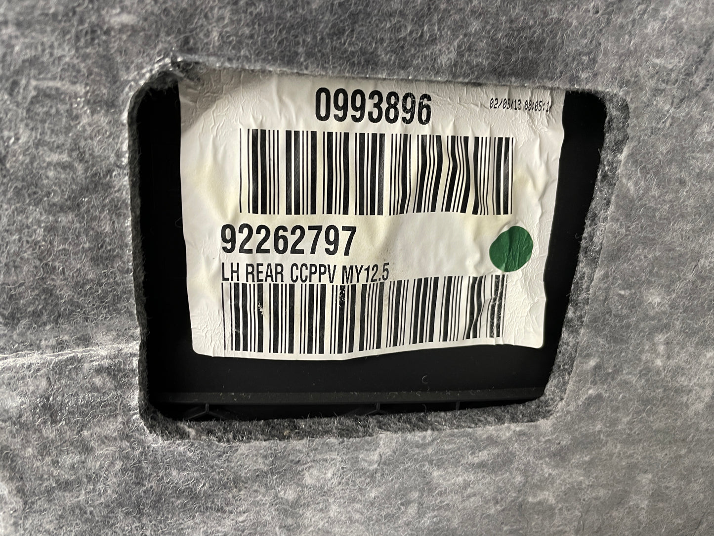 2013 Chevy Caprice PPV LH Driver Rear Door Panel OEM - Day's Parts Yard