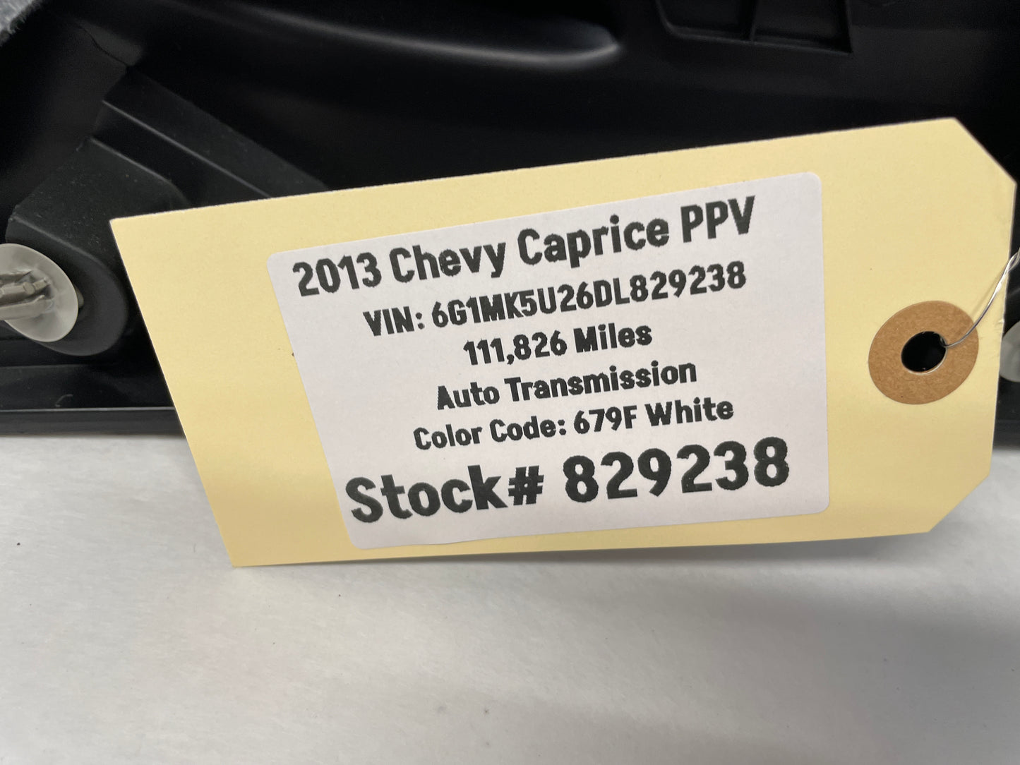 2013 Chevy Caprice PPV LH Driver Rear Door Panel OEM - Day's Parts Yard