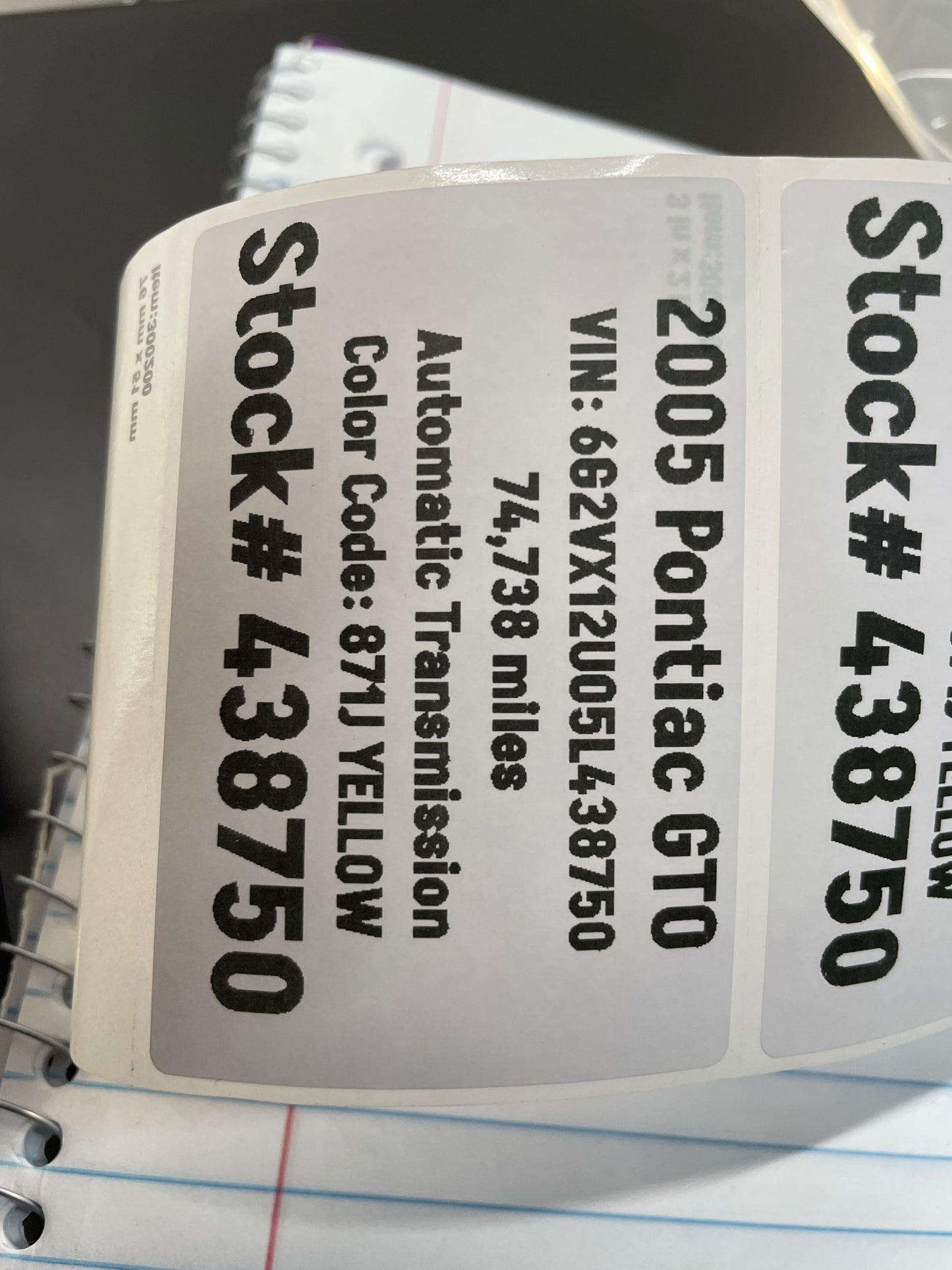 2005 Pontiac GTO Factory OEM Wheel 18X8