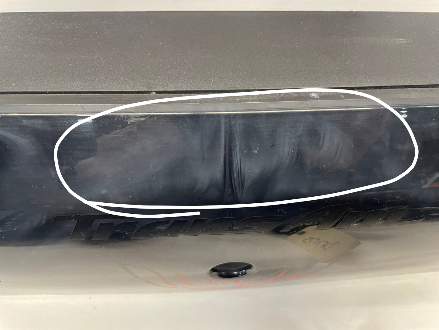1998 Pontiac Firebird Formula Trans Am Rear Taillight Finish Filler Panel OEM - Day's Parts Yard