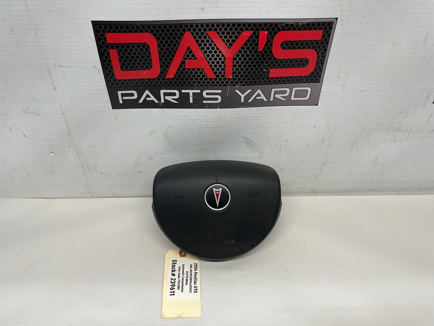 2004 Pontiac GTO Steering Wheel Airbag Air Bag OEM - Day's Parts Yard