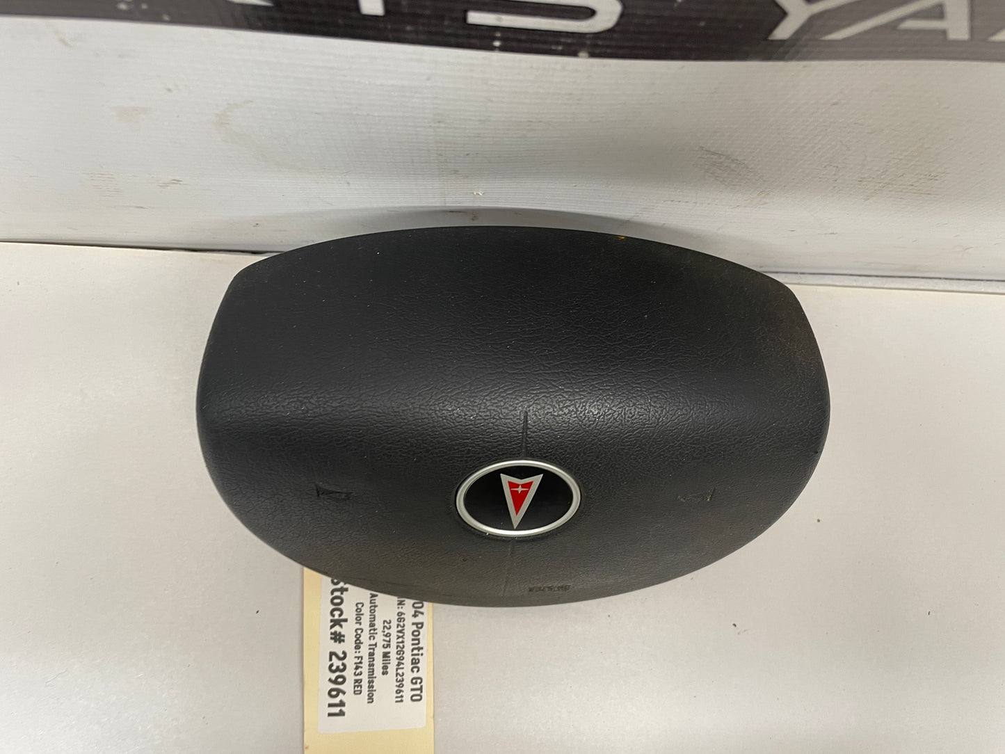 2004 Pontiac GTO Steering Wheel Airbag Air Bag OEM - Day's Parts Yard