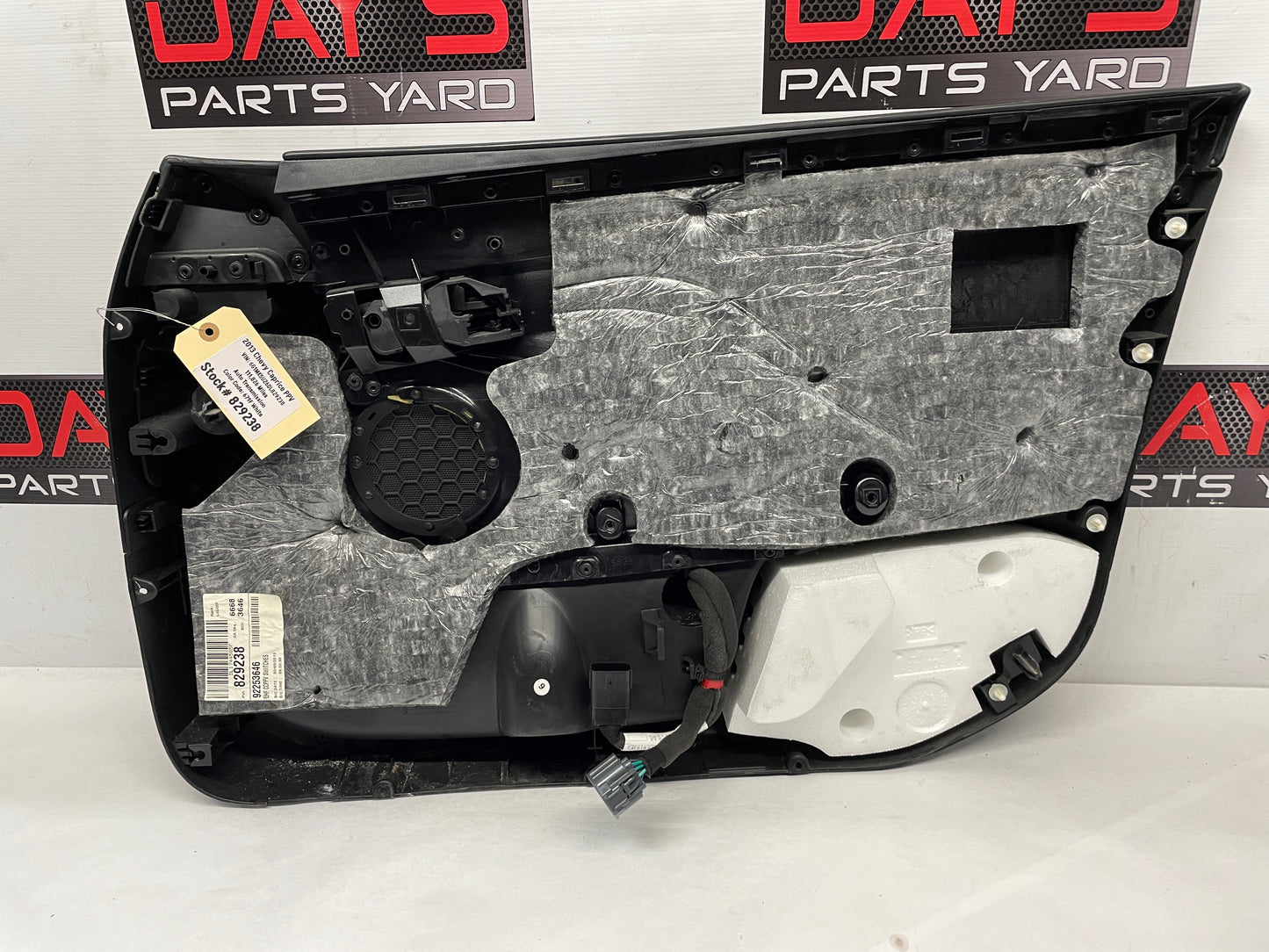 2013 Chevy Caprice PPV LH Driver Front Interior Door Panel OEM - Day's Parts Yard