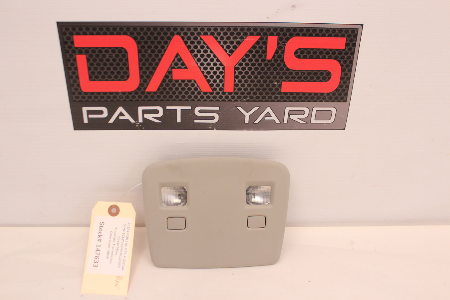 2013 Cadillac CTS-V Sedan Over Head Overhead Rear Dome Light OEM - Day's Parts Yard