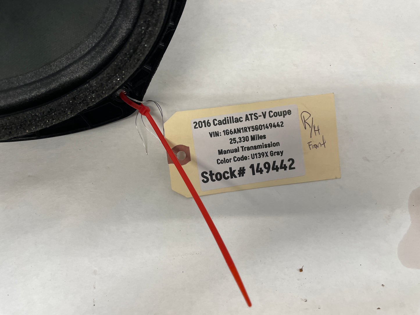 2016 Cadillac ATS-V Coupe RH & LH Front Door Bose Speakers OEM - Day's Parts Yard