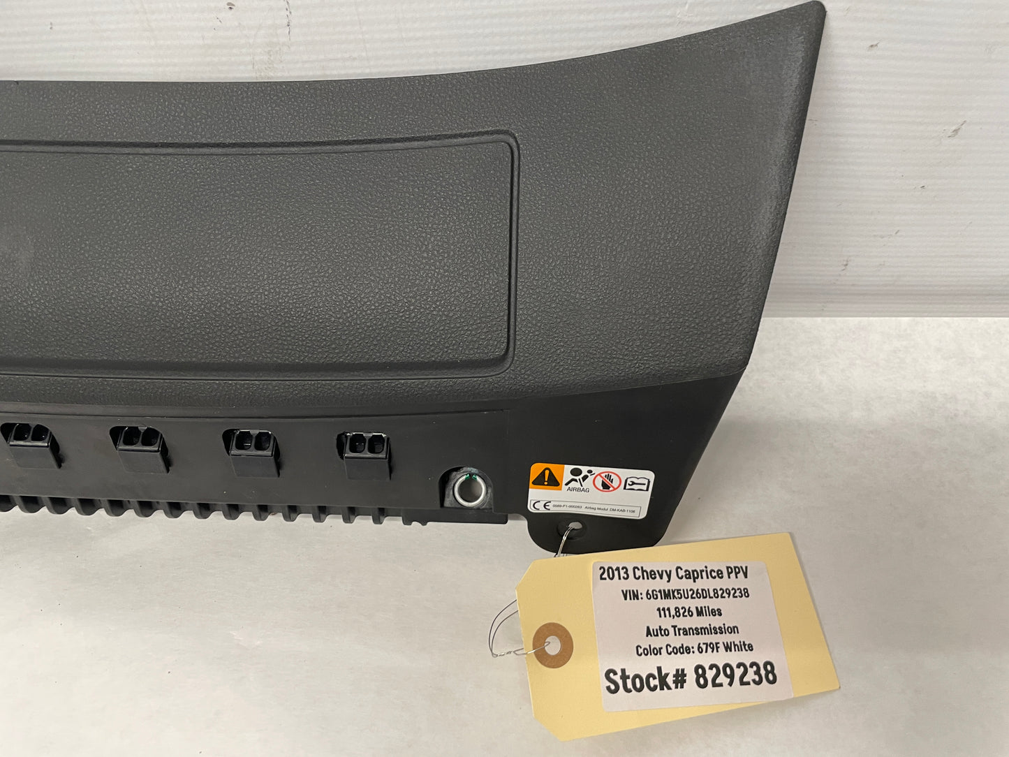 2013 Chevy Caprice PPV LH Driver Lower Dash Knee Airbag Air Bag OEM - Day's Parts Yard