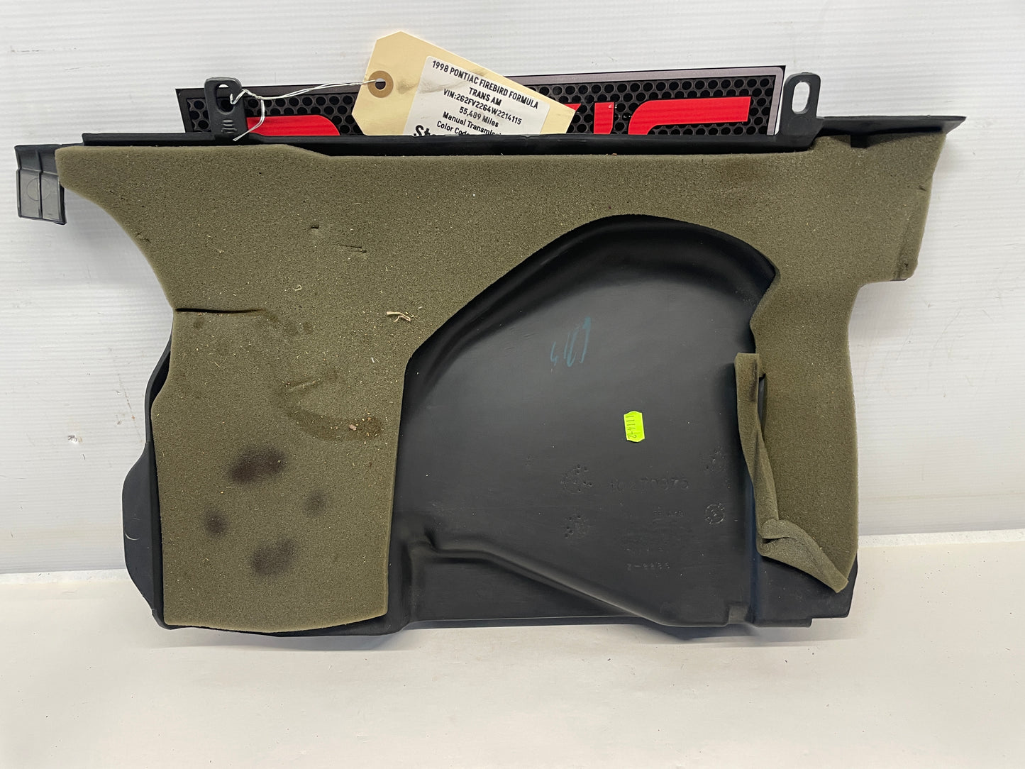 1998 Pontiac Firebird Formula Trans Am RH Passenger Under Dash Trim Panel OEM - Day's Parts Yard