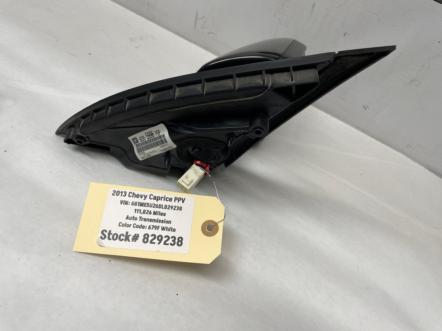 2013 Chevy Caprice PPV RH Passenger Exterior Side Mirror OEM - Day's Parts Yard