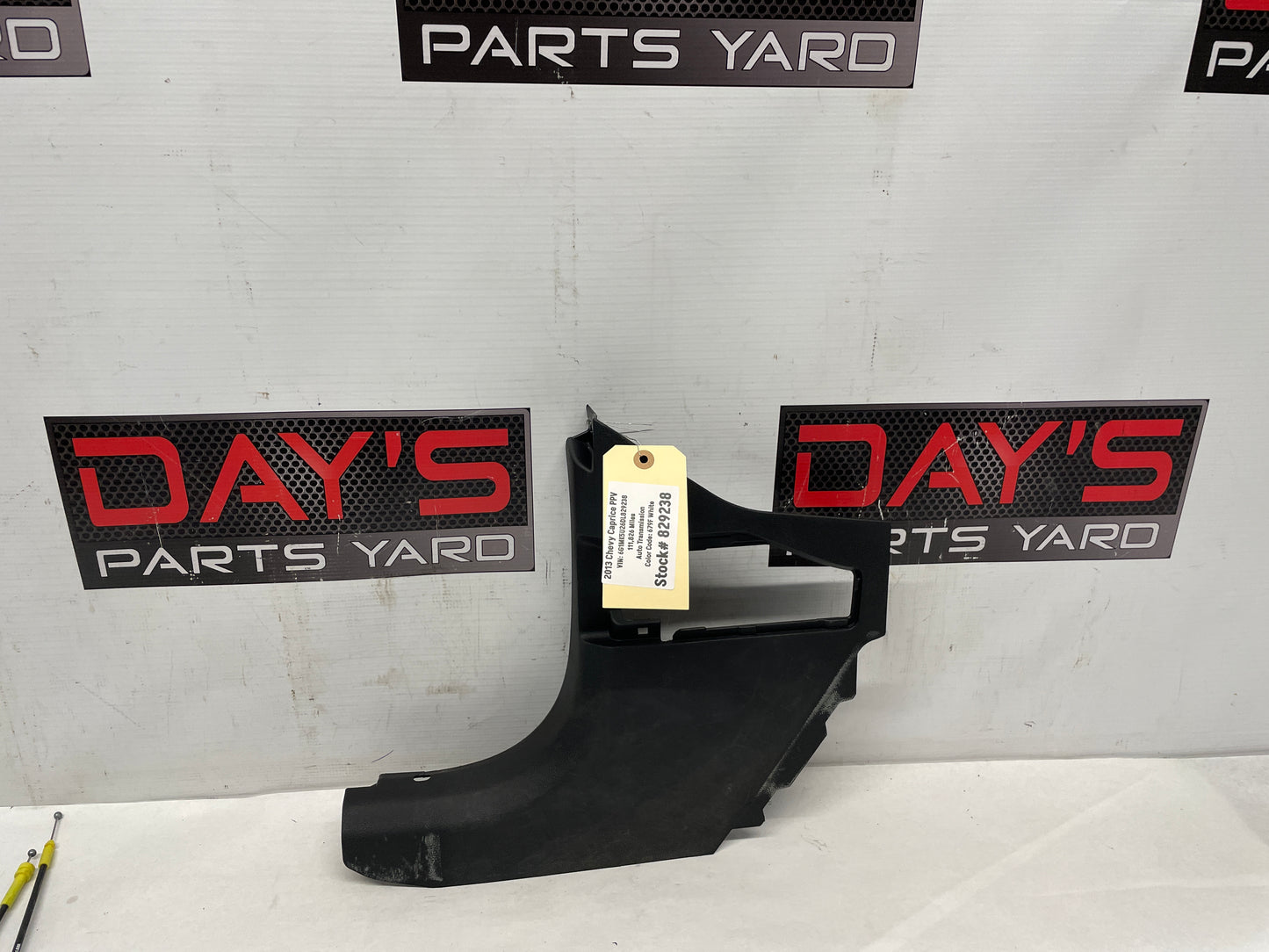 2013 Chevy Caprice PPV LH Driver Kick Panel Under Dash Cover Panel Trim OEM - Day's Parts Yard