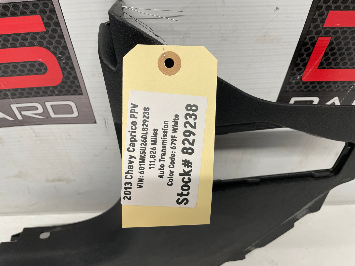 2013 Chevy Caprice PPV LH Driver Kick Panel Under Dash Cover Panel Trim OEM - Day's Parts Yard