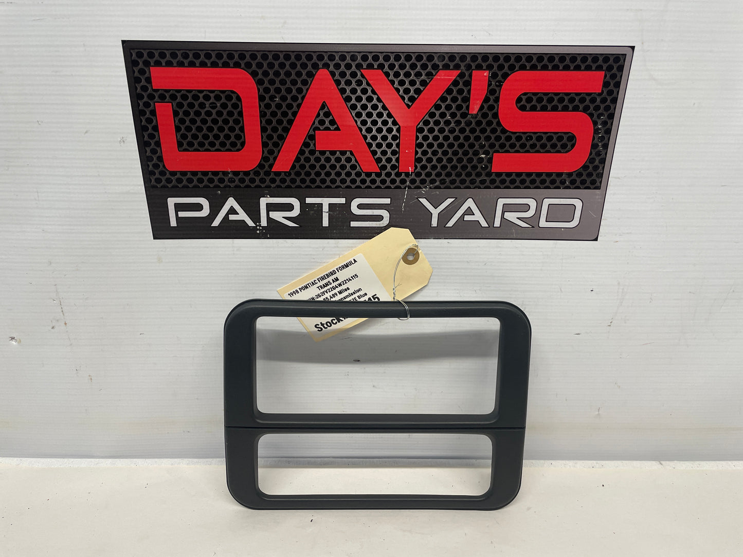 1998 Pontiac Firebird Formula Radio Climate Control HVAC Bezel Trim OEM - Day's Parts Yard