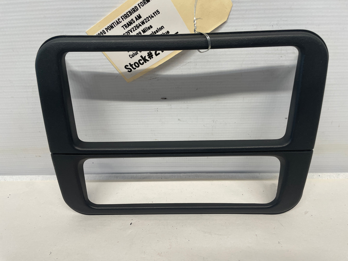 1998 Pontiac Firebird Formula Radio Climate Control HVAC Bezel Trim OEM - Day's Parts Yard