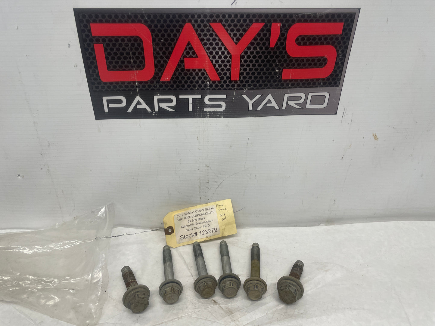 2010 Cadillac CTS-V Sedan Front Suspension Cradle Sub Frame Bolts Hardware Set OEM - Day's Parts Yard