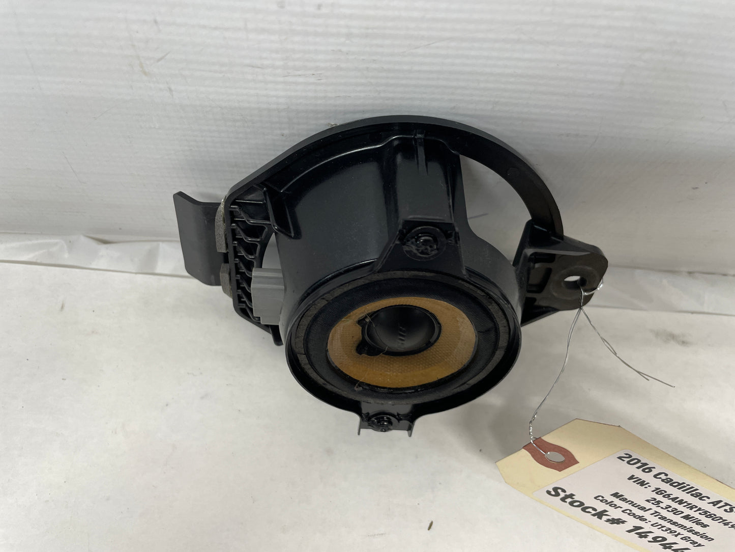 2016 Cadillac ATS-V Coupe Rear Package Tray Bose Radio Speaker OEM - Day's Parts Yard