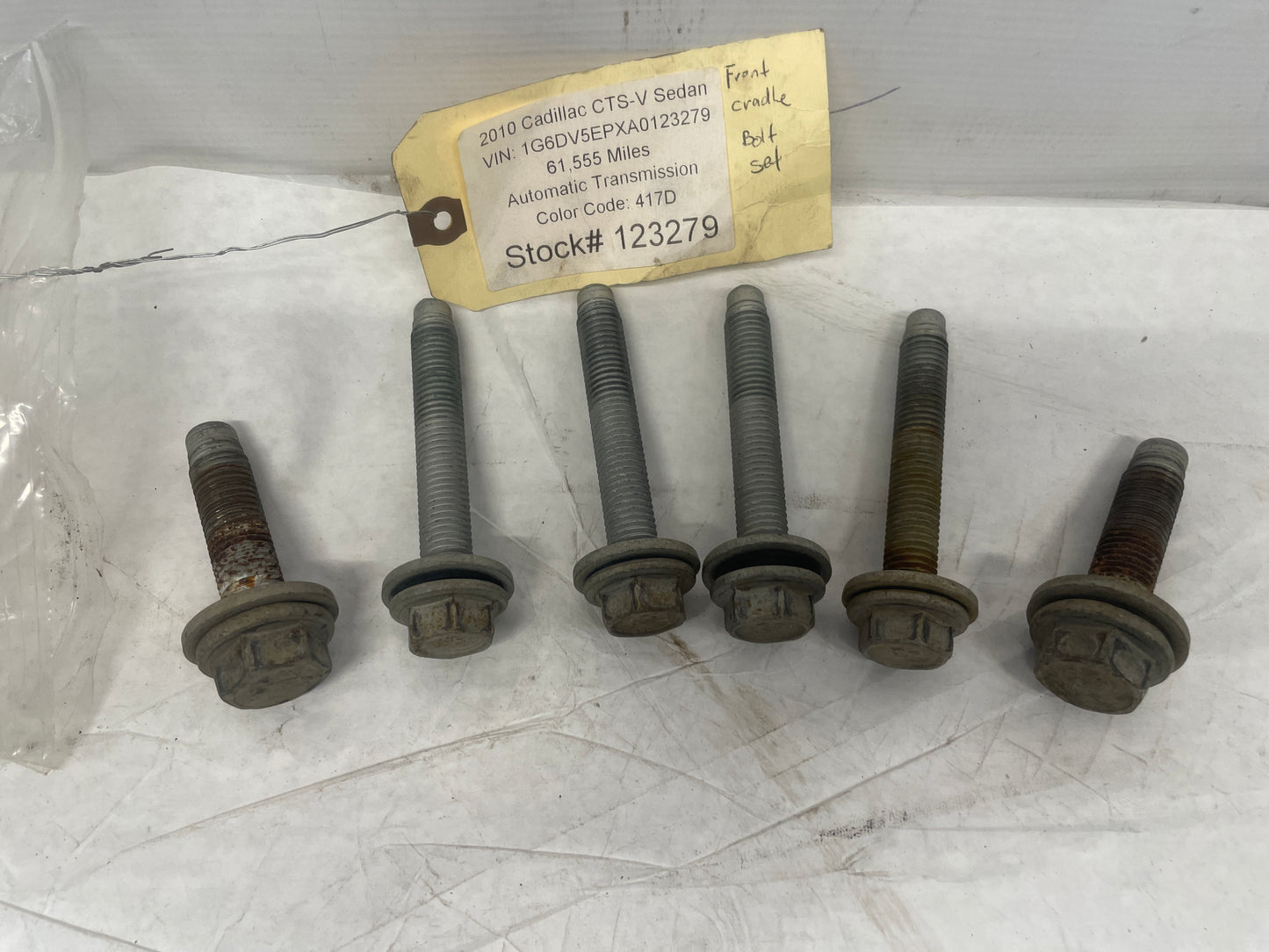 2010 Cadillac CTS-V Sedan Front Suspension Cradle Sub Frame Bolts Hardware Set OEM - Day's Parts Yard