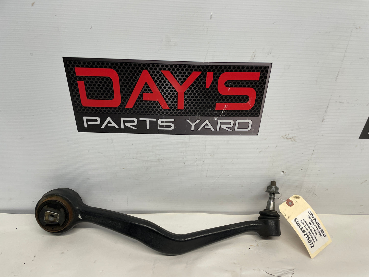 2009 Pontiac G8 GT LH Driver Front Lower Control Arm OEM - Day's Parts Yard