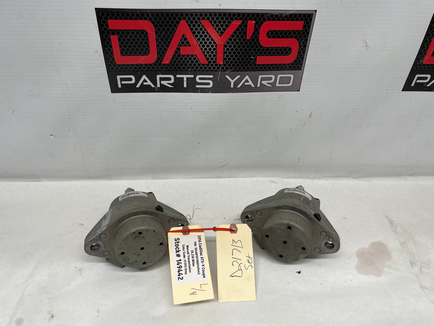2016 Cadillac ATS-V Coupe Engine Motor Mount Set OEM - Day's Parts Yard