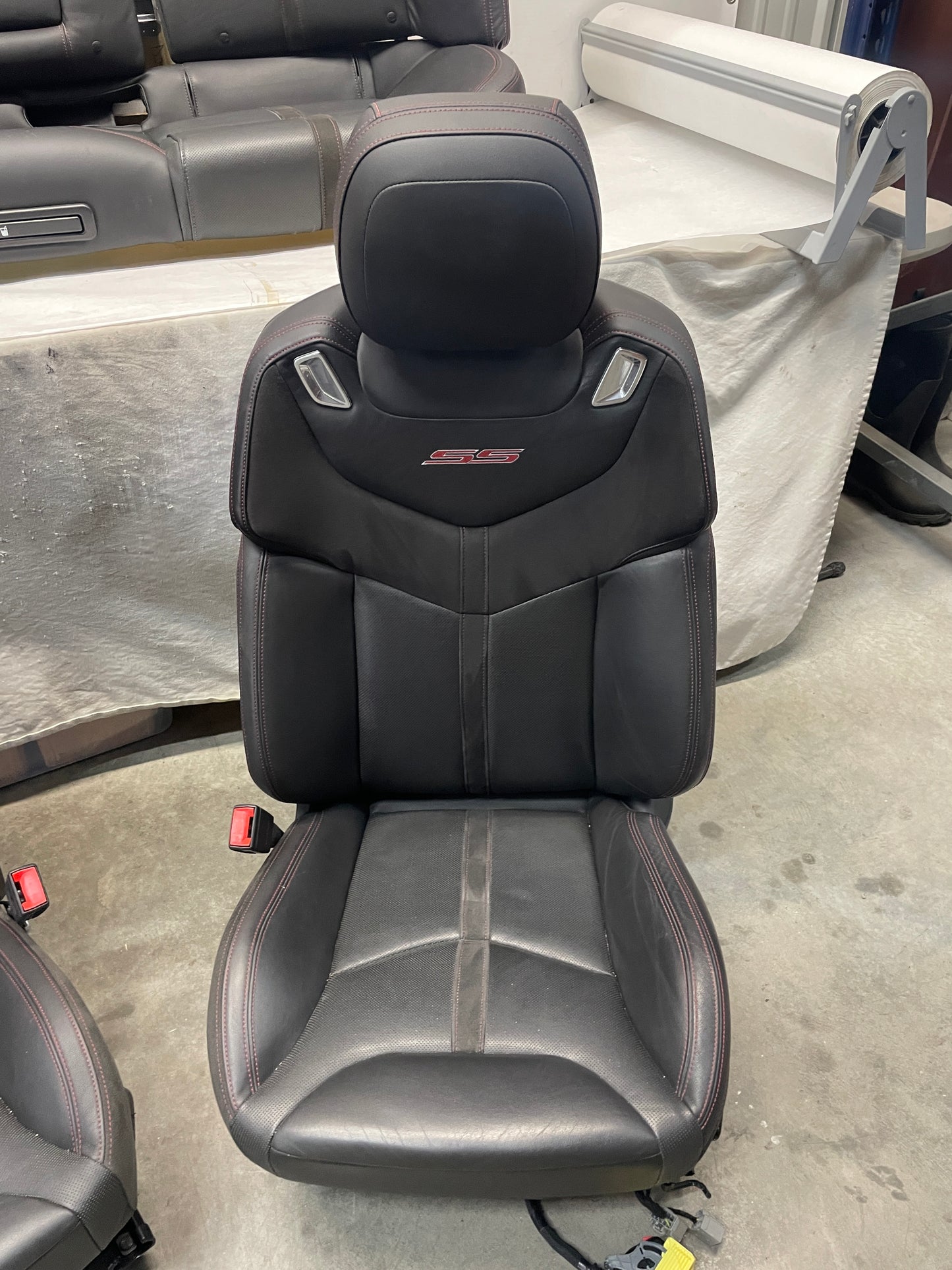 2014 Chevy SS Sedan Seats Fronts and Rears Black Leather Alcantara Suede OEM - Day's Parts Yard
