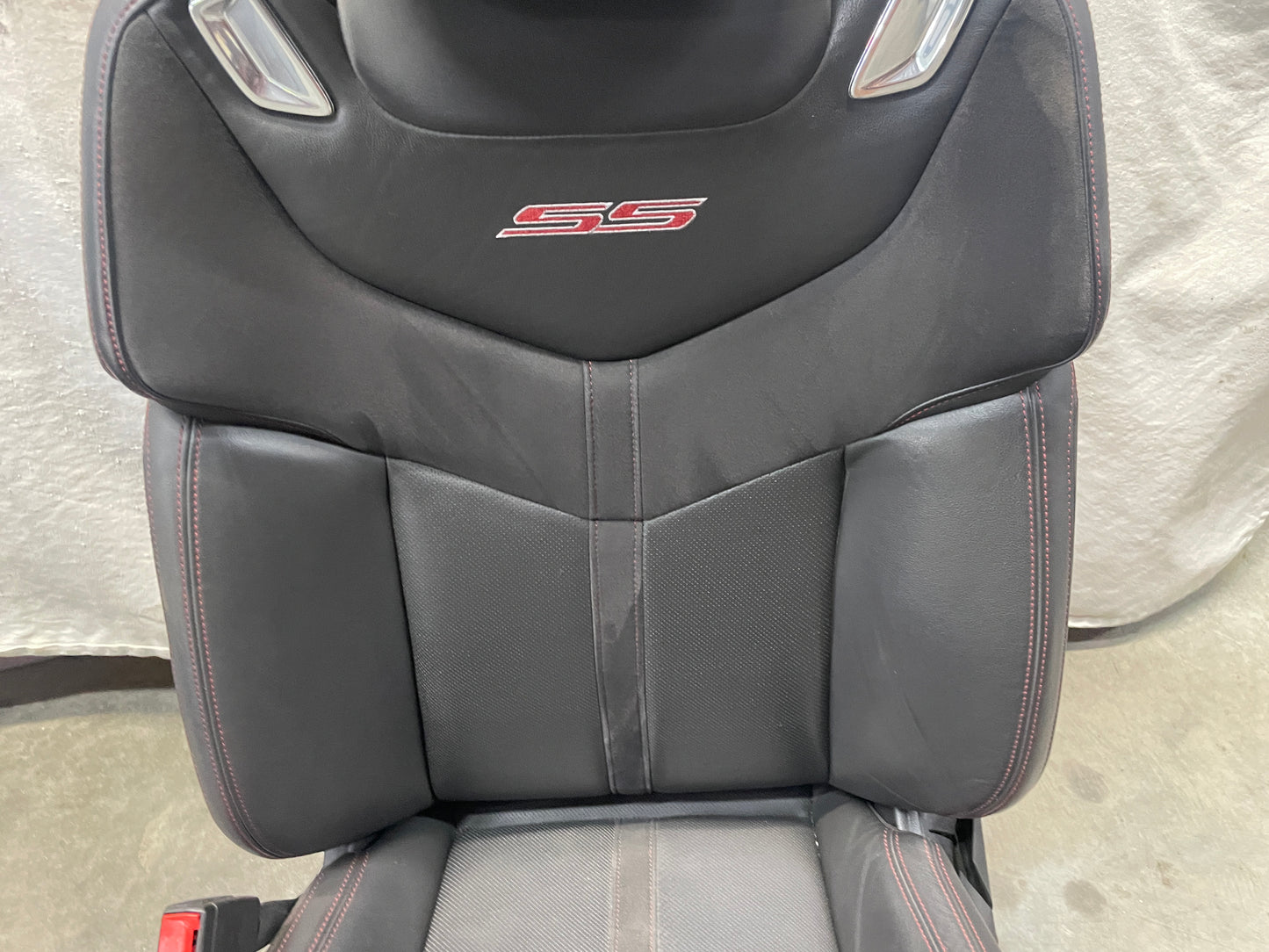 2014 Chevy SS Sedan Seats Fronts and Rears Black Leather Alcantara Suede OEM - Day's Parts Yard